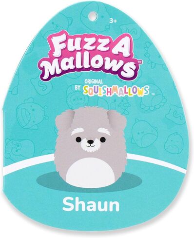 Squishmallows FuzzAMallows Plush Toy Shaun the Schnauzer Dog 30 cm - Rare Exclusive Original 2024 in Saudi Arabia