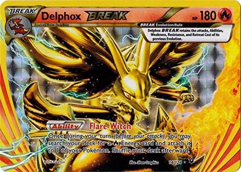Pokemon - Delphox Break (14/124) - XY Fates Collide - Holo in Saudi Arabia