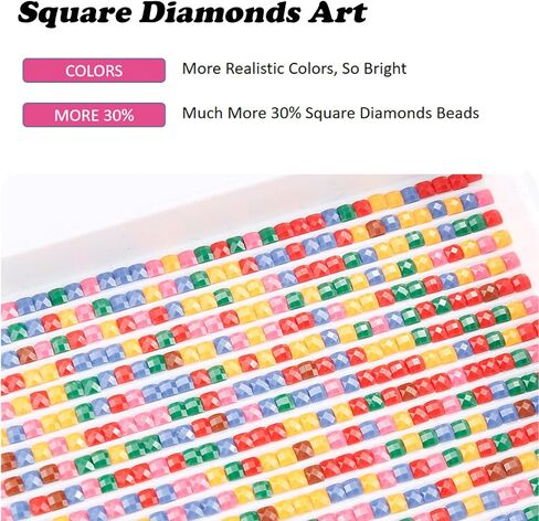 YALKIN Square 5D Diamond Painting Kits for Adults, Summer Night Large Diamond Art Kits Full Drill Diamond Painting Kit for Adult Beginners, DIY Picture Art for Home Wall Decor 40x70CM/15.8x27.6in in Saudi Arabia