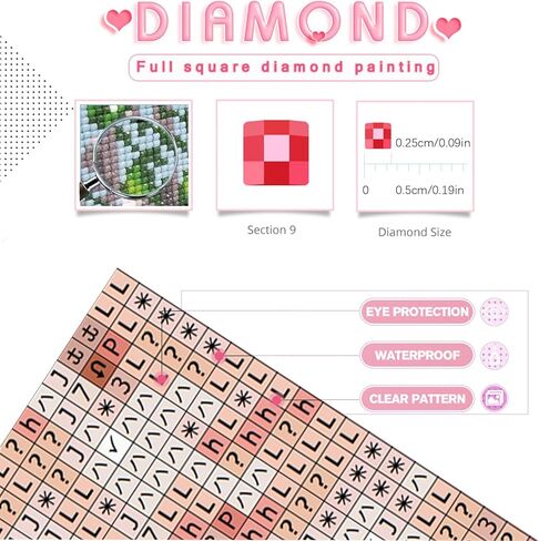 YALKIN Square 5D Diamond Painting Kits for Adults, Summer Night Large Diamond Art Kits Full Drill Diamond Painting Kit for Adult Beginners, DIY Picture Art for Home Wall Decor 40x70CM/15.8x27.6in in Saudi Arabia