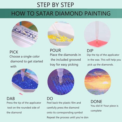 YALKIN Square 5D Diamond Painting Kits for Adults, Summer Night Large Diamond Art Kits Full Drill Diamond Painting Kit for Adult Beginners, DIY Picture Art for Home Wall Decor 40x70CM/15.8x27.6in in Saudi Arabia