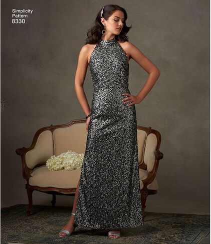 Simplicity Women's Open Back, Mermaid Style, and Little Black Dress Sewing Patterns, Sizes 12-20 in Saudi Arabia