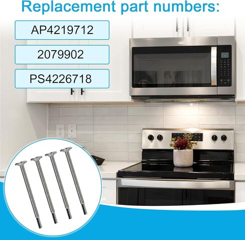 4 Pcs DE60-20066A Microwave Mounting Flat Bolts Compatible with Samsung, Kenmore, Maytag AP4219712 2079902 PS4226718 in Saudi Arabia