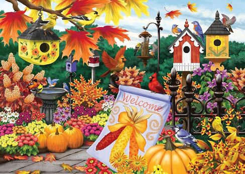 Wonder Forge Welcome Autumn 1000 Piece Jigsaw Puzzle for Adults | Unique, Perfectly-Fitting Pieces | Fun, Vibrant Imagery | Amazon Exclusive in Kuwait