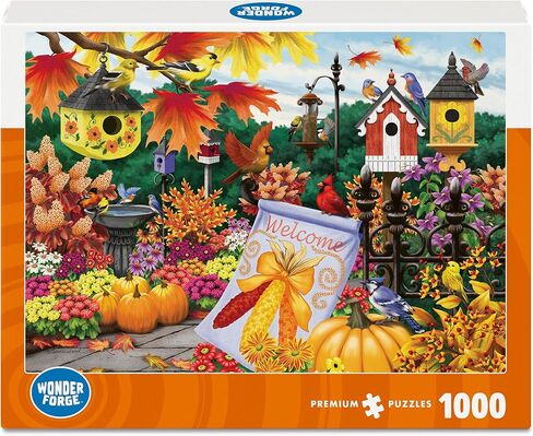 Wonder Forge Welcome Autumn 1000 Piece Jigsaw Puzzle for Adults | Unique, Perfectly-Fitting Pieces | Fun, Vibrant Imagery | Amazon Exclusive in Kuwait