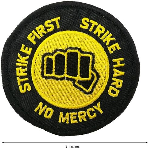 Cute-Patch No Mercy Karate Kid Embroidered Iron on Patch in Saudi Arabia