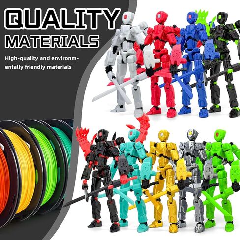 8Inch T13 Assembly Completed Action Figure,3D Printed Multi-Jointed Movable Toy Nova 13 Action Figures Desktop Decorations for Game Lovers Toy (Black) in Saudi Arabia