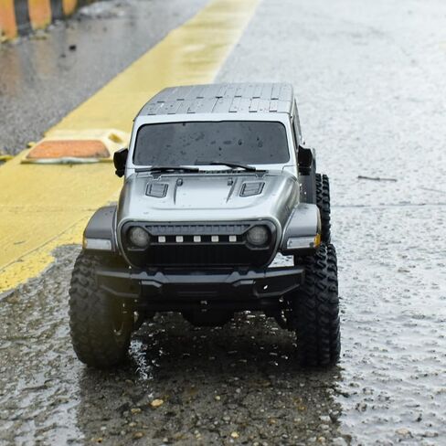 هيكل هيكل RC مقاس 6.1 بوصة - طقم هيكل ABS صلب مع مصدات خلفية أمامية لهيكل الزاحف RC TRX4M Bronco Defender (رمادي) in Kuwait
