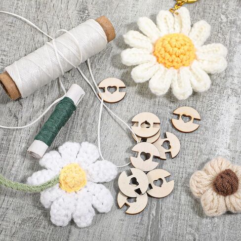 50 PCS Pom Poms Buttons for Hats, 20mm Removable Love Wooden Handmade Buttons, Faux Fur Pom Poms Holder Keepers, Knitted Hat Making Fastener Tool for Knitting Beanies Caps DIY Craft Decoration in Saudi Arabia