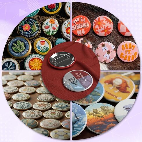 200 Pcs Clear Badge Protective Film 58/70mm Button Maker Machine Circle Mylars Button Maker Supplies in Saudi Arabia