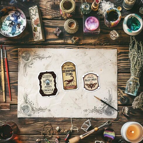 GLOBLELAND Vintage Poison Labels Cling Rubber Stamps 8.7x7 inch Magic Card Frames EVA Cling Mount Stamp Retro Snake Skull Rubber Stamps Set for Card Making Photo Album Decoration DIY Scrapbooking in Saudi Arabia