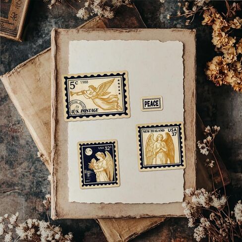 GLOBLELAND Angel Postage Cling Rubber Stamp 22x18cm Vintage Lady Wing EVA Cling Mount Stamps Rubber Stamps Set for Card Making Photo Album Decor Decoration DIY Scrapbooking in Saudi Arabia