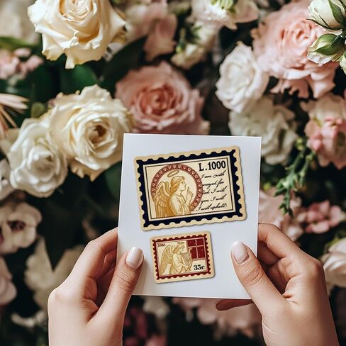 GLOBLELAND Angel Postage Cling Rubber Stamp 22x18cm Vintage Lady Wing EVA Cling Mount Stamps Rubber Stamps Set for Card Making Photo Album Decor Decoration DIY Scrapbooking in Saudi Arabia