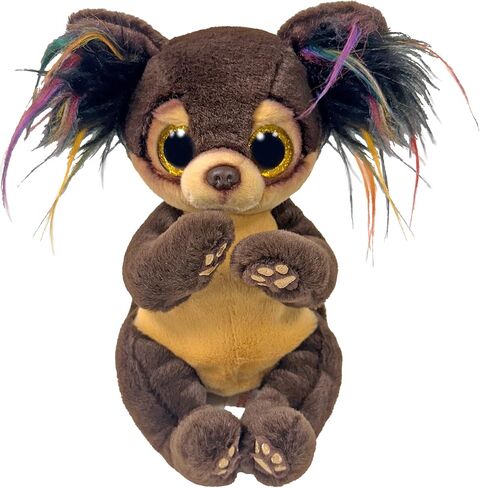 TY Beanie Boos Toffee the Chihuahua with Big Yellow Eyes and Glitter - T37393 in Saudi Arabia