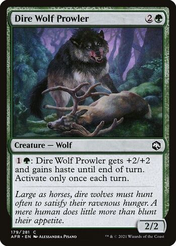 Dire Wolf Prowler - #179 Foil - Adventures in The Forgotten Realms in Saudi Arabia