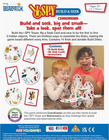 Briarpatch, I SPY Build & Seek Game, Based on Book Series I SPY, Early Learning Game, Seek-and-Find Activity, Kid's Gift in Saudi Arabia