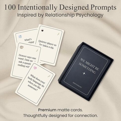 First Date Card Game for Early Dating – Romantic Drinking Game with Digital Access and After Dark Edition, Conversation Cards for New Couples – We Might Be Something Twilight Edition in Saudi Arabia