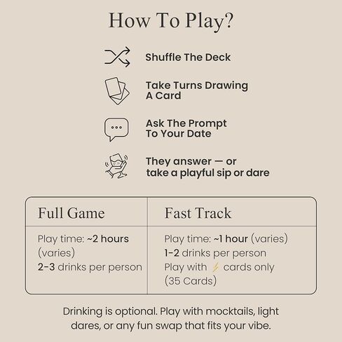 First Date Card Game for Early Dating – Romantic Drinking Game with Digital Access and After Dark Edition, Conversation Cards for New Couples – We Might Be Something Twilight Edition in Saudi Arabia