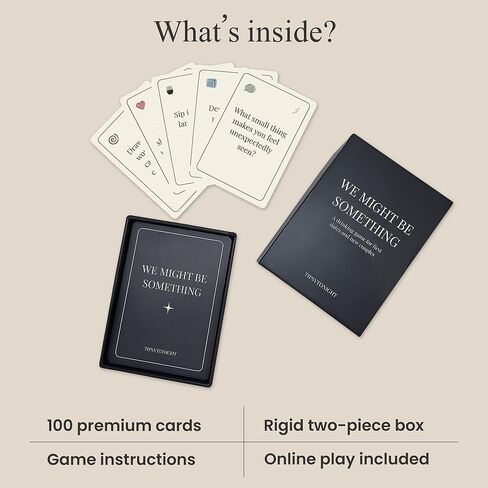 First Date Card Game for Early Dating – Romantic Drinking Game with Digital Access and After Dark Edition, Conversation Cards for New Couples – We Might Be Something Twilight Edition in Saudi Arabia