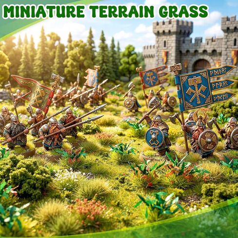 Warmtree Miniature Green Bushy Tufts Lowland Shrubs Tuft Terrain Model Static Scenery Self Adhesive Artificial Model Grass for Terrain Railway Scenery Table Landscape Diorama Supplies in Saudi Arabia