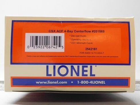 Lionel CSX ACF 4 Bay Graffiti CENTERFLOW Hopper #201569 O Gauge Train CAR 2542161 in Saudi Arabia