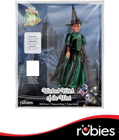 The Wizard of Oz: Wicked Witch of the West Costume for Kids by Rubies, Girl's Medium in Saudi Arabia