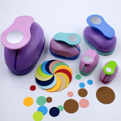 1Pc 8/16/25/38/50mm Random Color Circle Punch DIY Embossing Punches Scrapbooking Machine Paper Cutting Hole Punch Rounder Cutter (8mm-Random Color) in Saudi Arabia