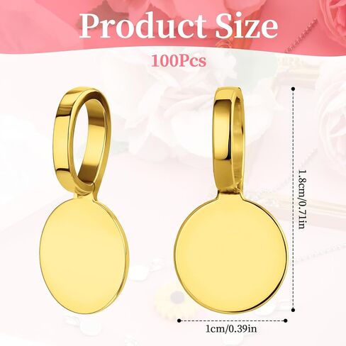 150 Pcs Bails for Jewelry Making Glue on Flat Pad Bails Round Pendants Charms Connector Hanger Glue on Pendant Bail for Pendants DIY Craft Jewelry Making Accessories (Gold, Silver, Bronz) in Saudi Arabia