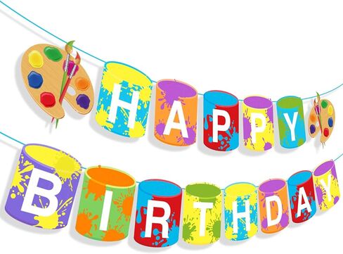 الفن عيد ميلاد سعيد راية الطلاء عيد ميلاد حزب الزينة الفن حزب راية الفنون اللوحة أعياد ميلاد سعيدة لافتات الطلاء علامة ليتل اللوحة الفنان الزينة موضوع الإمدادات in Saudi Arabia
