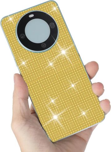 Sibba 3 Rolls Self Adhesive Rhinestone Ribbon, Bling Crystal Rhinestone Strips Tape Glitter Fabric Trim for DIY Crafts Clothes Car Shoes Party Decor Embellishments, Gold in Saudi Arabia