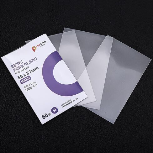 50pcs Transparent Card Film Protector Photocard Popcorn Ultra Thin Covers Holder Waterproof DIY Korean Idol Cards Sleeve,58x89mm in Saudi Arabia