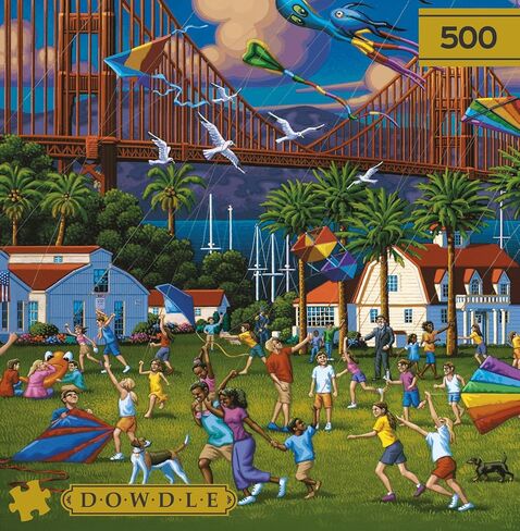 Buffalo Games - Gold - Eric Dowdle - Golden Gate Bridge - 500 Piece Jigsaw Puzzle for Adults - Challenging Puzzle Perfect for Game Nights in Saudi Arabia