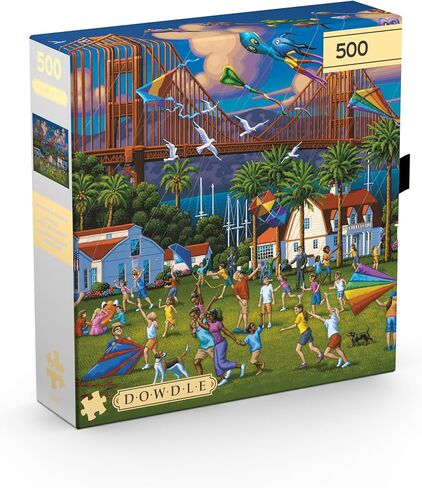 Buffalo Games - Gold - Eric Dowdle - Golden Gate Bridge - 500 Piece Jigsaw Puzzle for Adults - Challenging Puzzle Perfect for Game Nights in Saudi Arabia