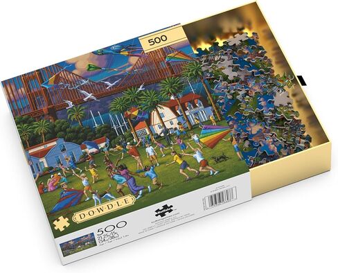 Buffalo Games - Gold - Eric Dowdle - Golden Gate Bridge - 500 Piece Jigsaw Puzzle for Adults - Challenging Puzzle Perfect for Game Nights in Saudi Arabia