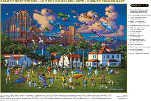 Buffalo Games - Gold - Eric Dowdle - Golden Gate Bridge - 500 Piece Jigsaw Puzzle for Adults - Challenging Puzzle Perfect for Game Nights in Saudi Arabia