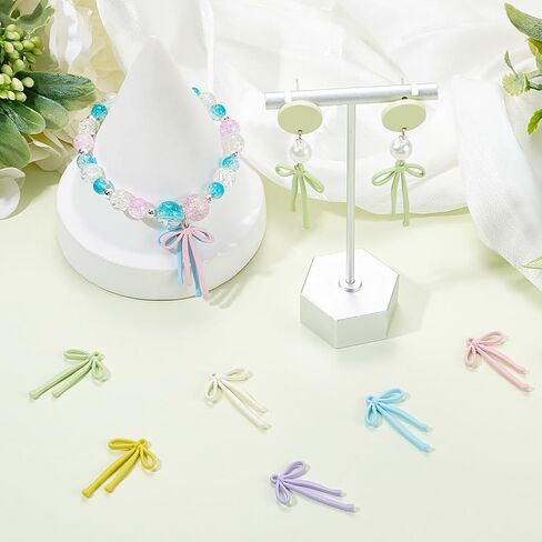 SUNNYCLUE 30Pcs Mixed Color Alloy Bow Knot Charms for Jewelry Making, Earrings, Necklaces, DIY Accessories in Saudi Arabia