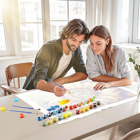 VNUIEHG Dragonfly Paint by Numbers Kit for Adults, Landscape Paint by Number on Canvas, Scenery Digital Oil Painting Kits Suitable for Home Wall Decoration Gift 16"x20" in Kuwait