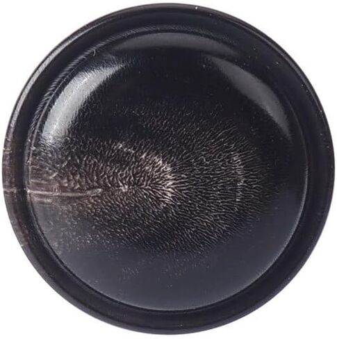 10 Pcs 23MM Natural Horn Domed Buttons with Hidden Eye, Genuine Water Buffalo Horn Buttons for Wool Coats, Trench Coats, Fur Jackets & Cardigans - Premium Organic Fasteners in Saudi Arabia
