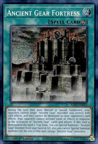 Ancient Gear Fortress (Secret Rare) - RA03-EN062 - Secret Rare - 1st Edition in Saudi Arabia