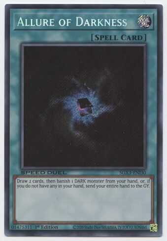 Allure of Darkness - SGX3-ENI30 - Secret Rare - 1st Edition in Saudi Arabia