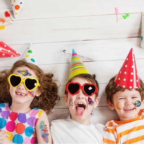 120 Pcs Glitter Galaxy Temporary Tattoos for Boys Kids, 12 Sheets Outer Space Tattoos for Boys Children Birthday Party Supplies Favors Spaceship Decorations in Kuwait