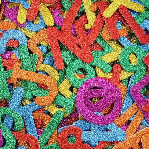 Fancy Land Glitter Foam Letters and Numbers Stickers Self Adhesive Number Alphabet Sticker for Kids Art Project Crafts Back to School Decoration Supplies 216Pcs in Saudi Arabia
