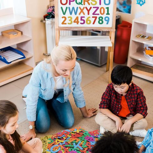 Fancy Land Glitter Foam Letters and Numbers Stickers Self Adhesive Number Alphabet Sticker for Kids Art Project Crafts Back to School Decoration Supplies 216Pcs in Saudi Arabia
