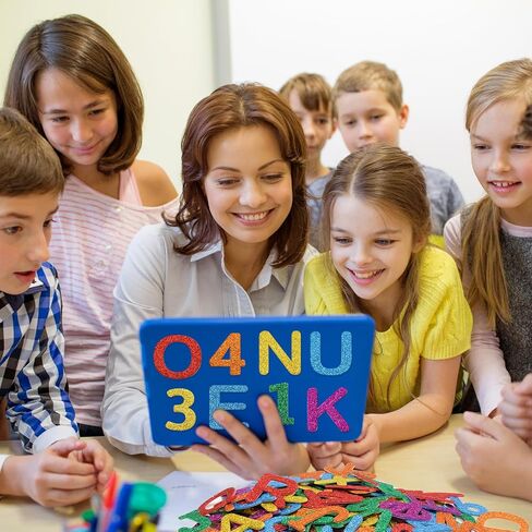 Fancy Land Glitter Foam Letters and Numbers Stickers Self Adhesive Number Alphabet Sticker for Kids Art Project Crafts Back to School Decoration Supplies 216Pcs in Saudi Arabia