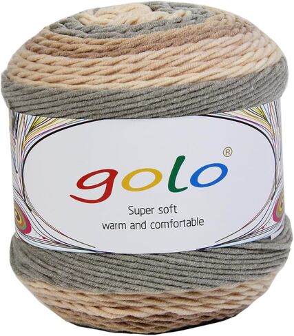 غزل كعكة golo للكروشيه والحياكة وصياغة خيوط الكروشيه متعددة الألوان in Kuwait