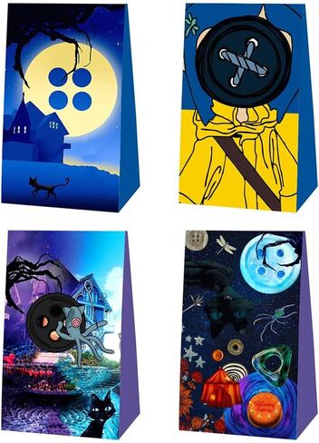 EKIH 12pcs Horror Movie Birthday Party Gift Bags Goodie Bags,Horror Movie Party Supplies for Kids Birthday Decorations in Kuwait