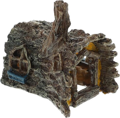 FRCOLOR Aquarium Decor Simulated Tree Root House Fish Tank Hideout Cave for Small Fish and Shrimp Freshwater Aquarium Accessories 5.90X5.31X4.52In in Saudi Arabia