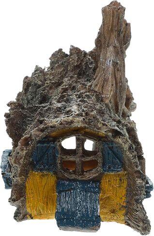 FRCOLOR Aquarium Decor Simulated Tree Root House Fish Tank Hideout Cave for Small Fish and Shrimp Freshwater Aquarium Accessories 5.90X5.31X4.52In in Saudi Arabia