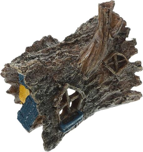 FRCOLOR Aquarium Decor Simulated Tree Root House Fish Tank Hideout Cave for Small Fish and Shrimp Freshwater Aquarium Accessories 5.90X5.31X4.52In in Saudi Arabia