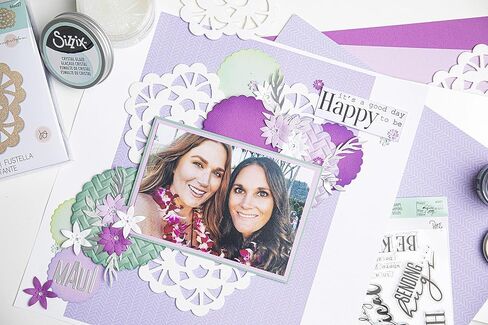 Sizzix Thinlits Die Set 15PK Winter Wreath by Lisa Jones | 666026 | Chapter 4 2022 Wafer, Grey in Saudi Arabia